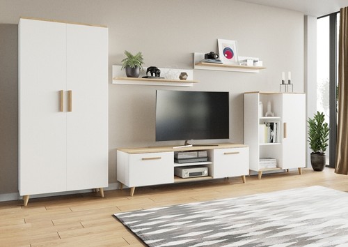 Wohnwand nord eiche artisan - nord,