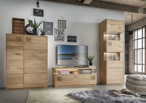 Wohnwand massivholz - wohnwand,