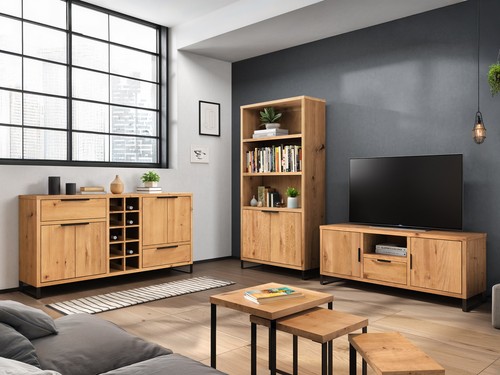 Wohnwand holz sydney wildeiche - holz,